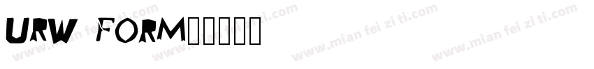 URW Form字体转换